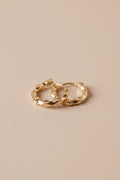 Small Textured Design Hoops