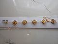 18K Gold Plated Stainless Steel Clover Bracelet