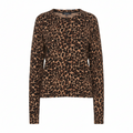 Long Sleeve Leopard Print Sweater Cardigan